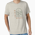 Enjoy and Relax" Outdoor Adventure T-Shirt by TruptiM