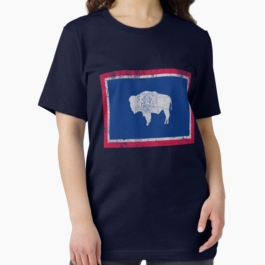 Vintage State Flag of Wyoming by frittata