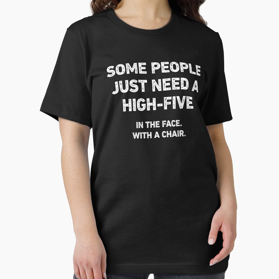 Some People Need A High Five Funny Sarcasm by WhistleCloset