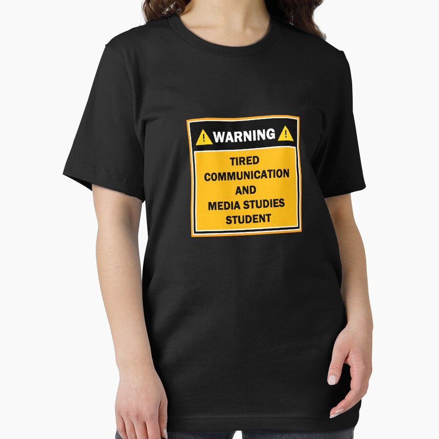 Warning tired communication and media studies student by mejtstupor
