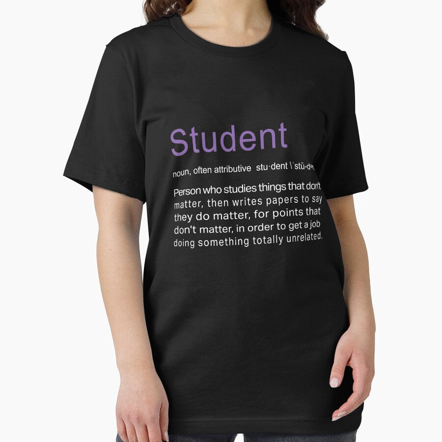 Funny Job Definition student for college and high school by LGamble12345