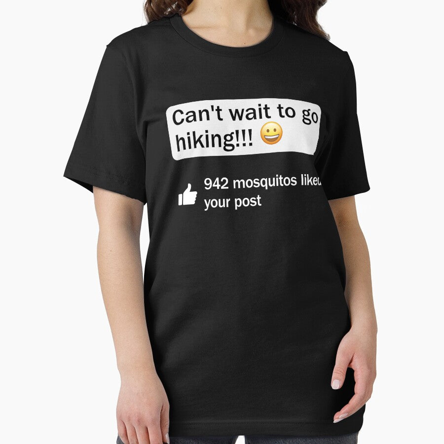 Funny Hiking Meme Can't Wait To Go Hiking Mosquito Humor by RareBunny