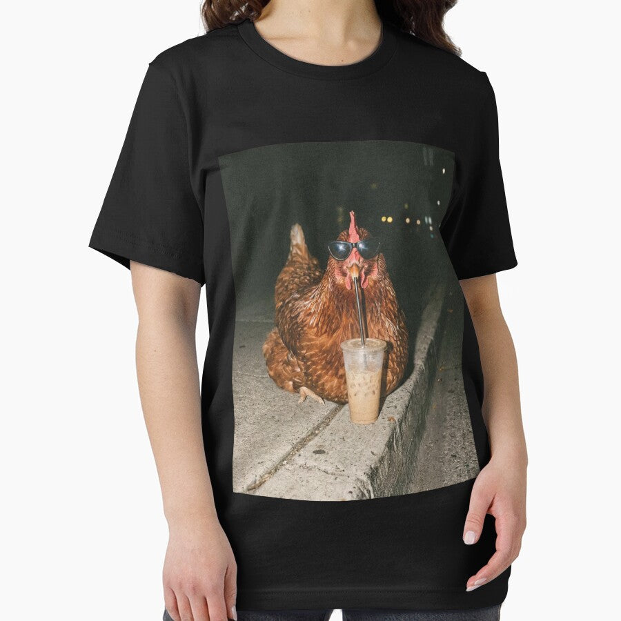 Chicken Drinking Iced Coffee by PontiaGudam
