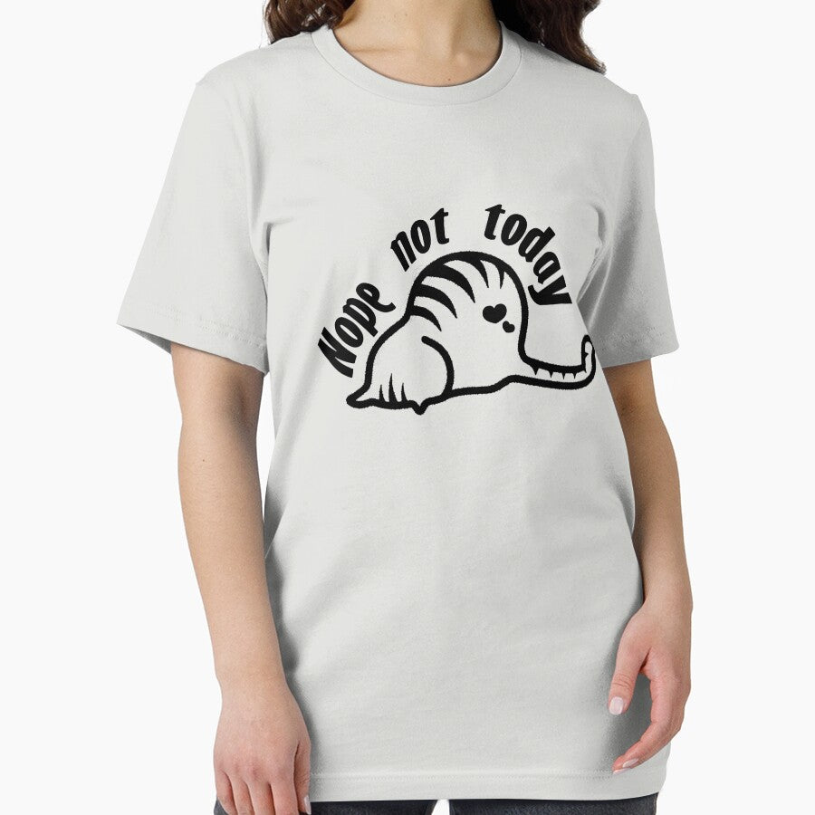 nope, not today funny lazy cat meme, nope not today by RedArtsDesign