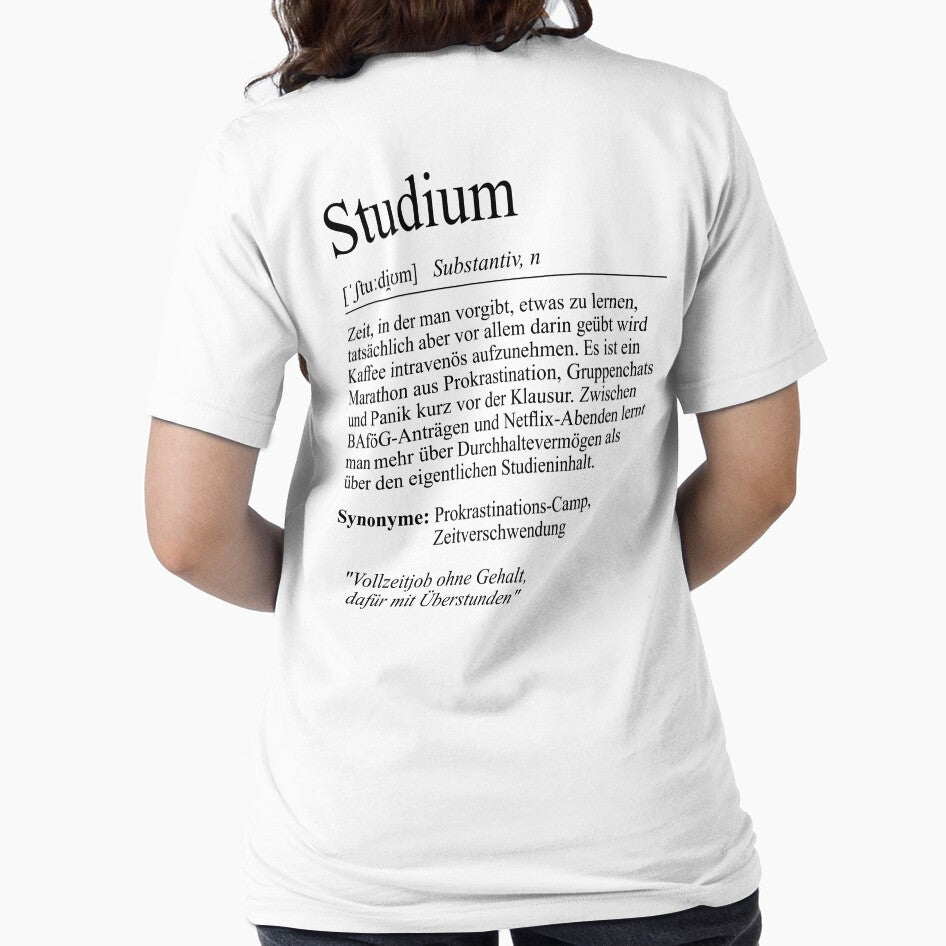 University saying "Studium" student gift, students by Vorlesungsfrei