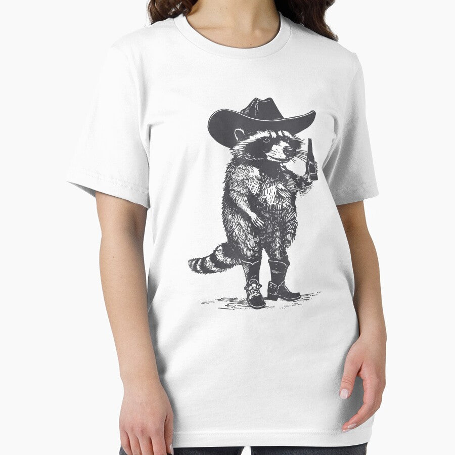 Raccoon Drinking Beers Funny Vintage Raccoon Cowboy  Western Country by MOHAMED FRASER