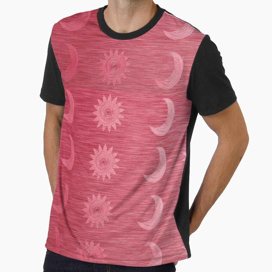 Pink Suns and Moons Celestial Ombre by jocelynsart
