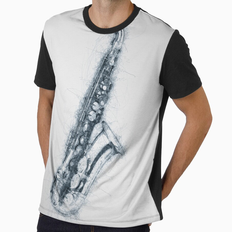 Scribble Pen Saxophone by MarkymarkF