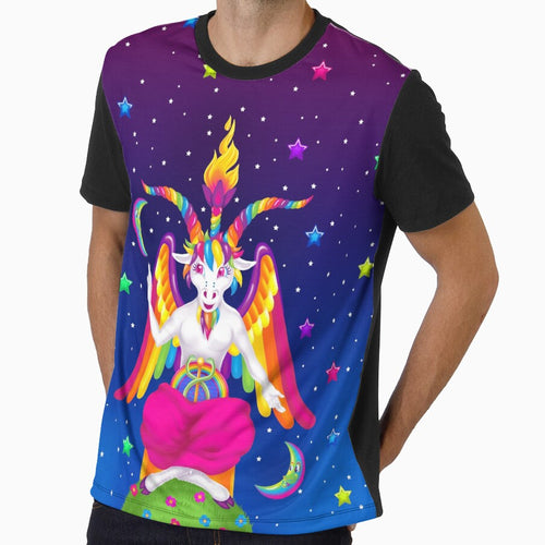 1997 Neon Rainbow Baphomet by creepygirlclub