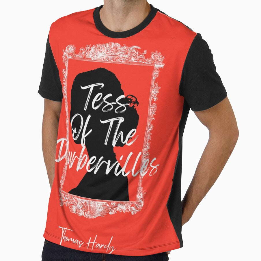 Tess of the d'Urbervilles - Thomas Hardy-red- Book cover by Novelnook
