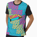 1990s retro design 8 - Teal Background by PunjabanJatti