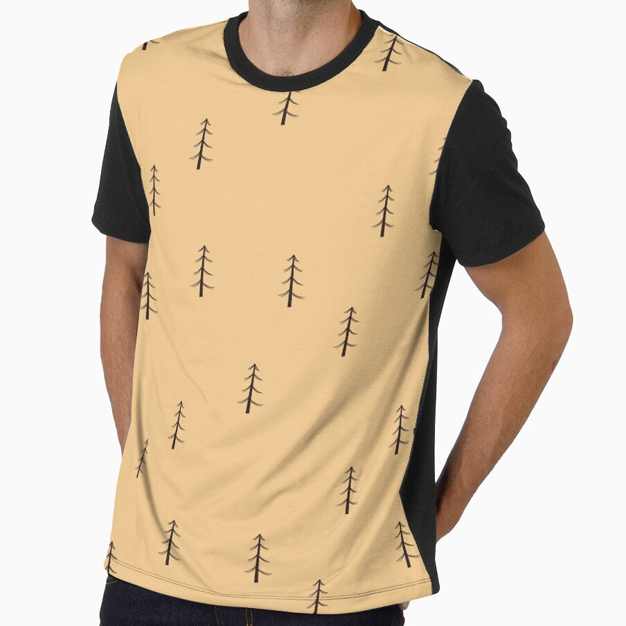 Minimalist Forest on Light Orange by KSimpson838