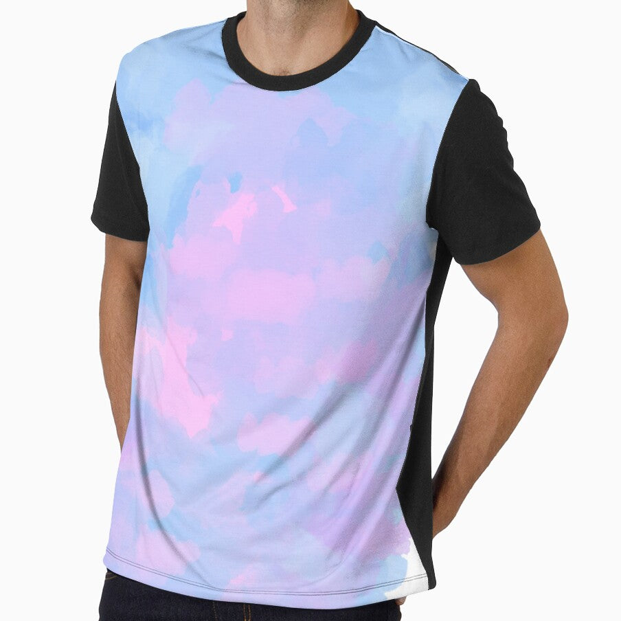 Vibrant Cotton Candy Clouds on Black by DreamerX