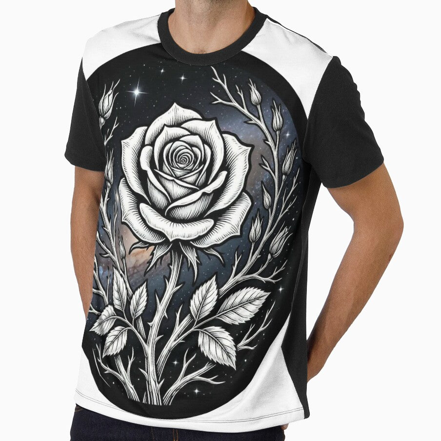 Cosmic Rose Black and White by UdertakerSHOP
