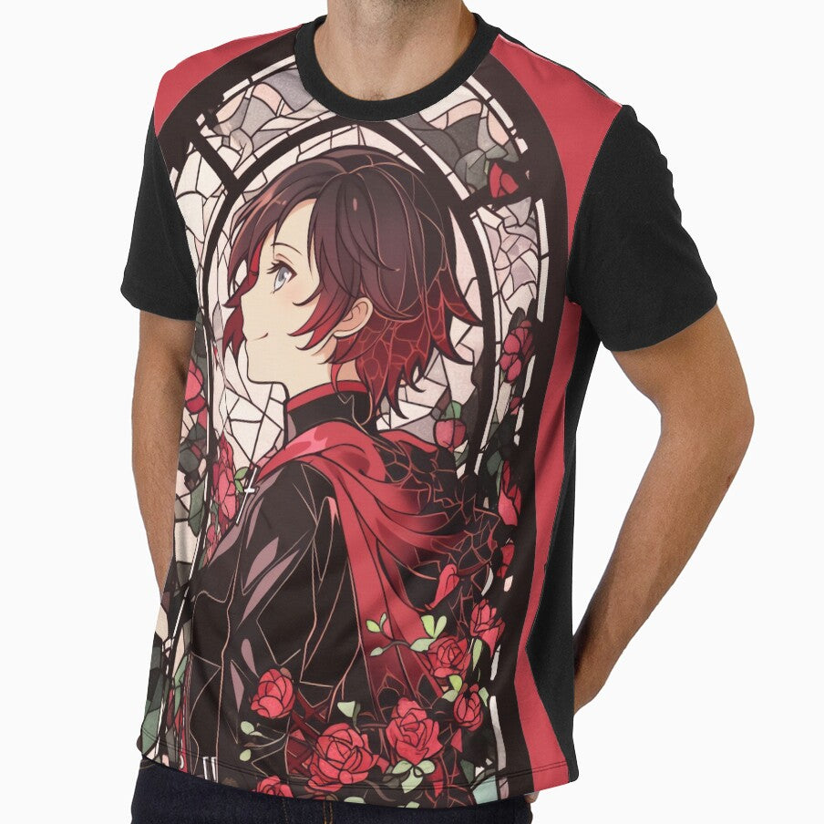 Stained Glass Ruby Rose by SchellStation