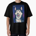 VHS Husky Anime — Glitchy Analog Dog Portrait by PrimalPalette