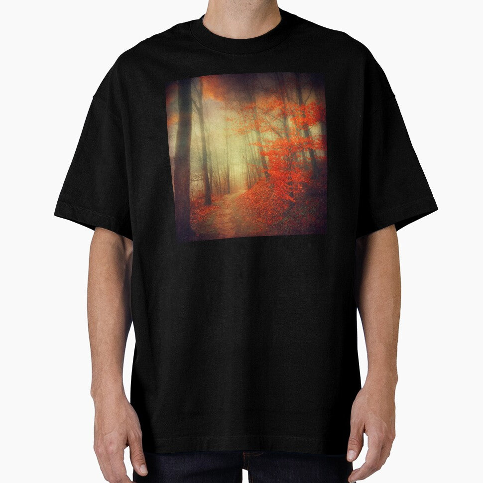 fire walk - forest in autumn colours by Dyrk Wyst Redbubble Shop