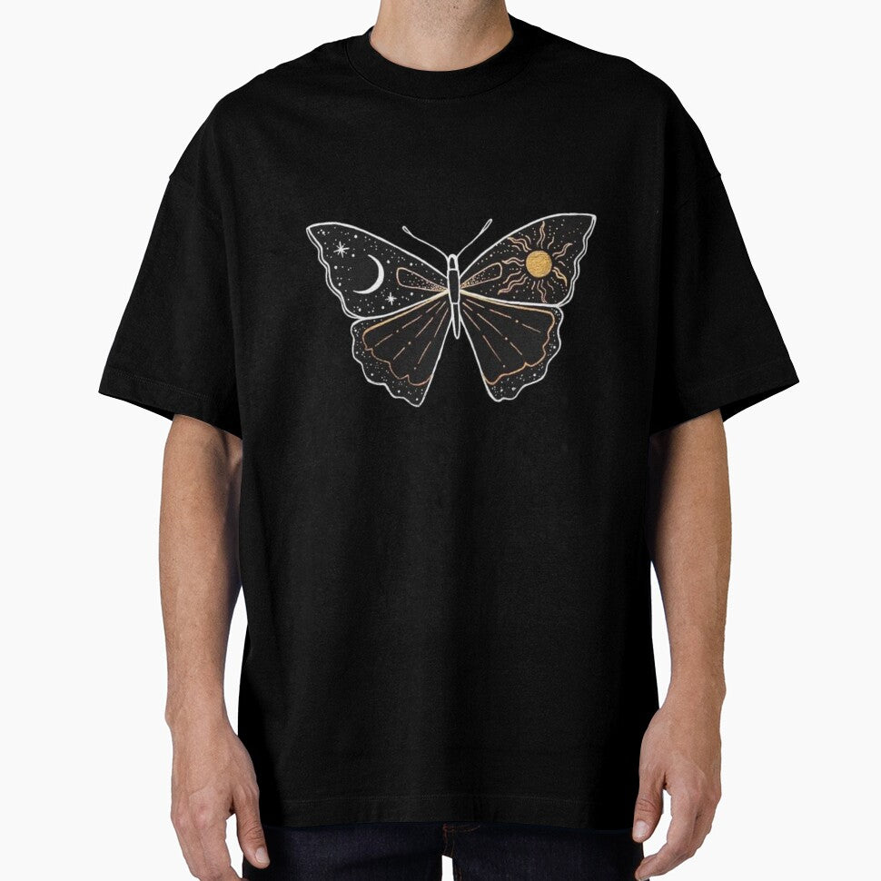 sun and moon moth by BrontesWhimsyStore
