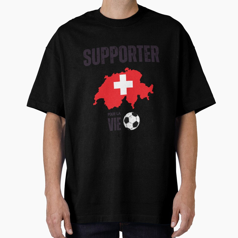 Swiss football team, National fan, supporter for life by Passionfoot Unisex , , , Long Sleeve Tee