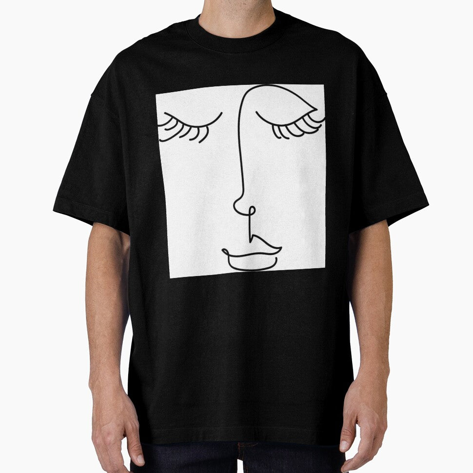 Minimalist Art | One Line Face by hannah vail (@acharmingnotion)