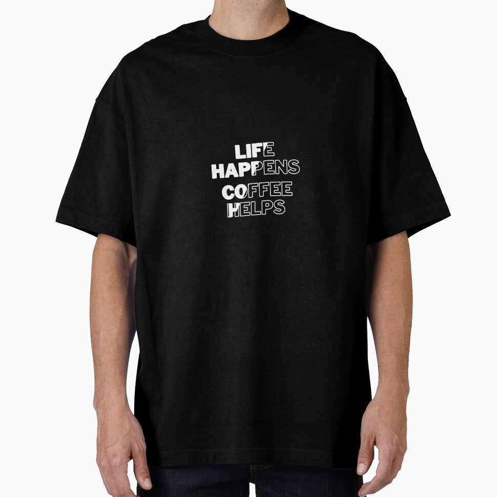 Life Happens, Coffee Helps – Funny Coffee Lover Mug by Mendzmeile