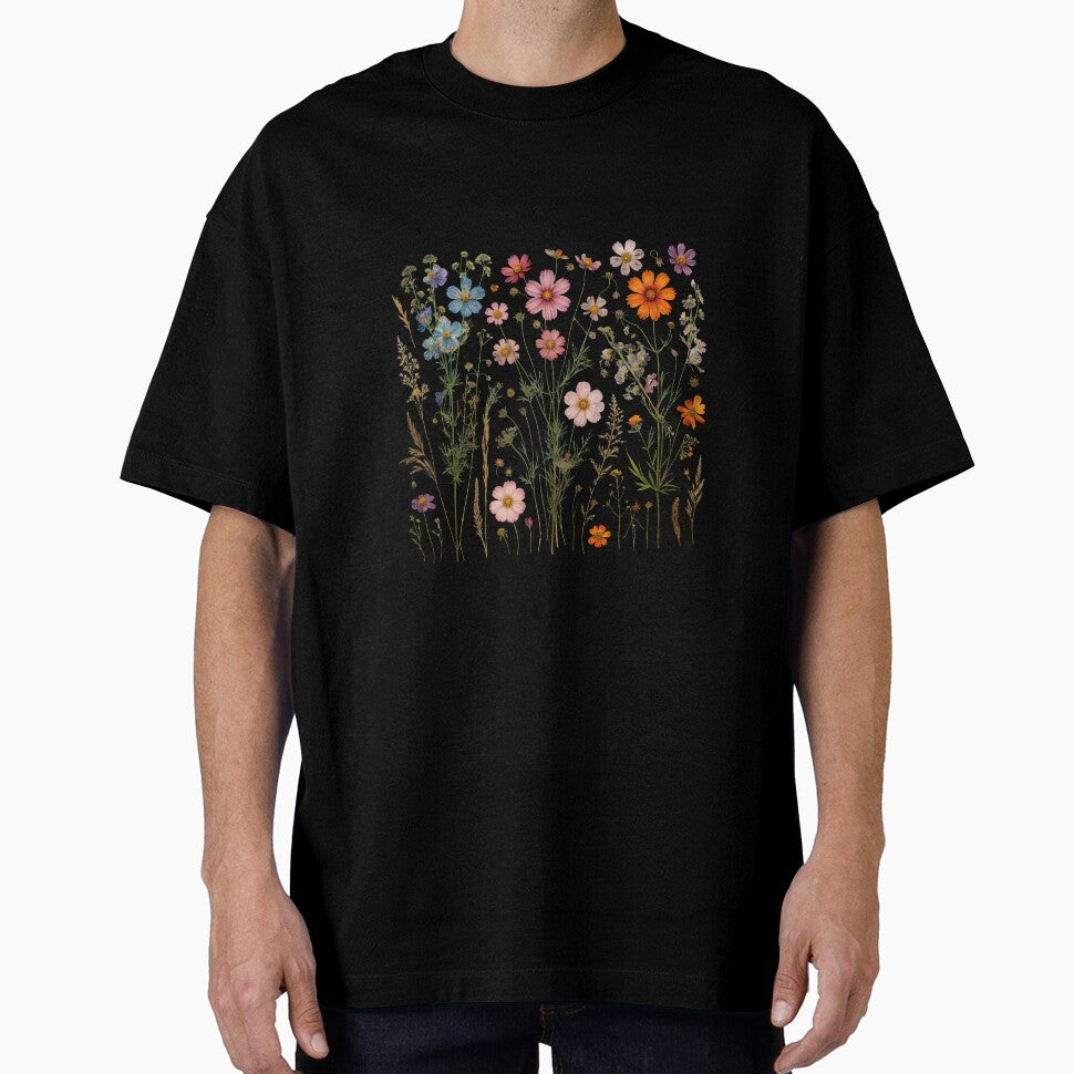 Botanical Design Pressed Boho Cottagecore Wildflowers and Watercolor Artistry Diverse Flora by Motifai