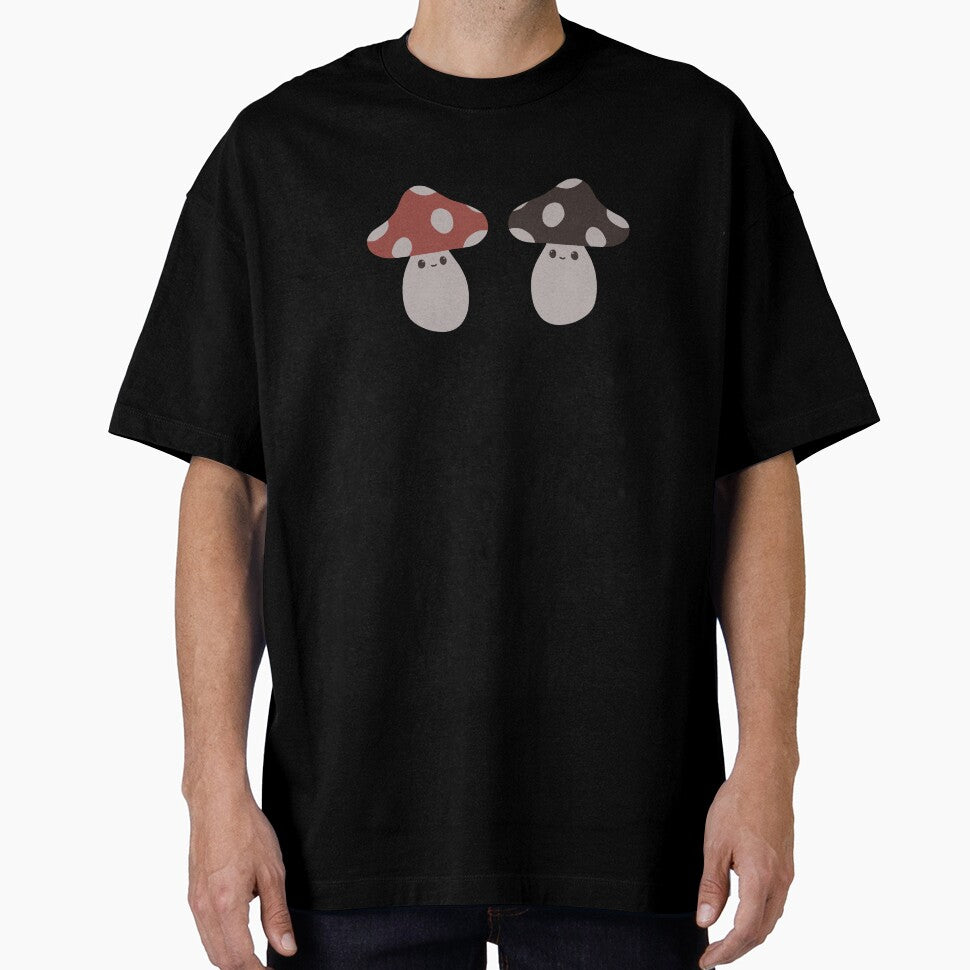 two mushrooms sitting in a forest 2 feet apart cause theyre not gay by emsfunkydesigns
