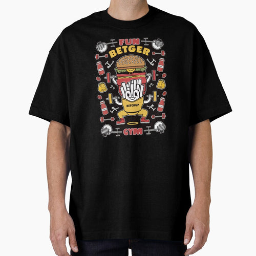 ''Fun Betger Gym'' Cute Humor Funny Sarcastic Gym T-Shirt by Witty Shirts