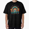 No Bad Vibes. Retro Rainbow and Eye Design by Anastasiia Yurevych
