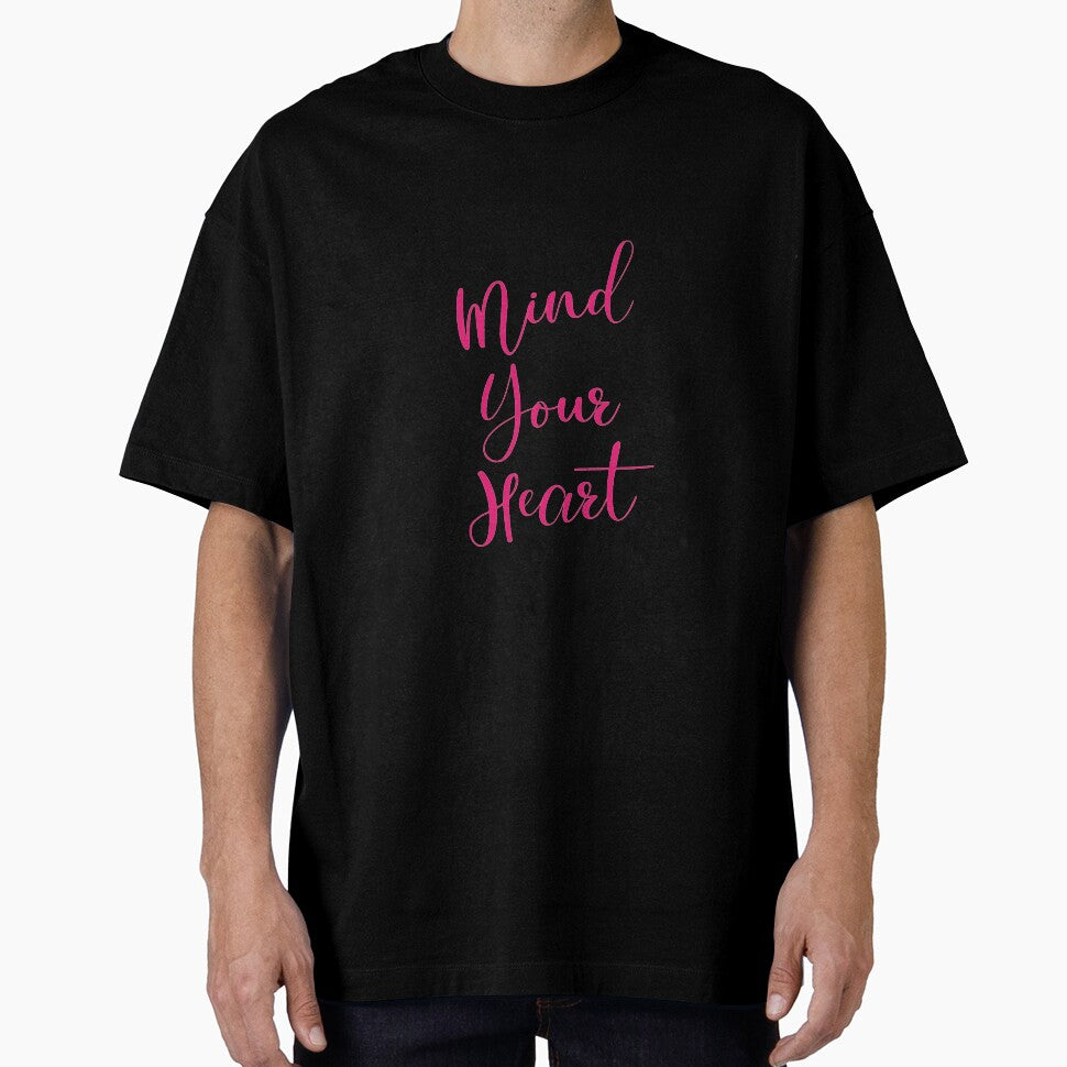 Mind Your Heart Pink by Erkadesign