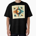Geometric Sun and Moon Celestial Mandala by InkSmithery