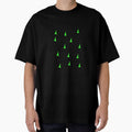 Neon Green Abstract Arrow Pattern On White by mistiarofah