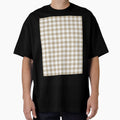 Tan and White Buffalo Plaid Pattern Pairs DE 2022 Trending Color Bamboo Screen DE6193 by ColorOfTheYears