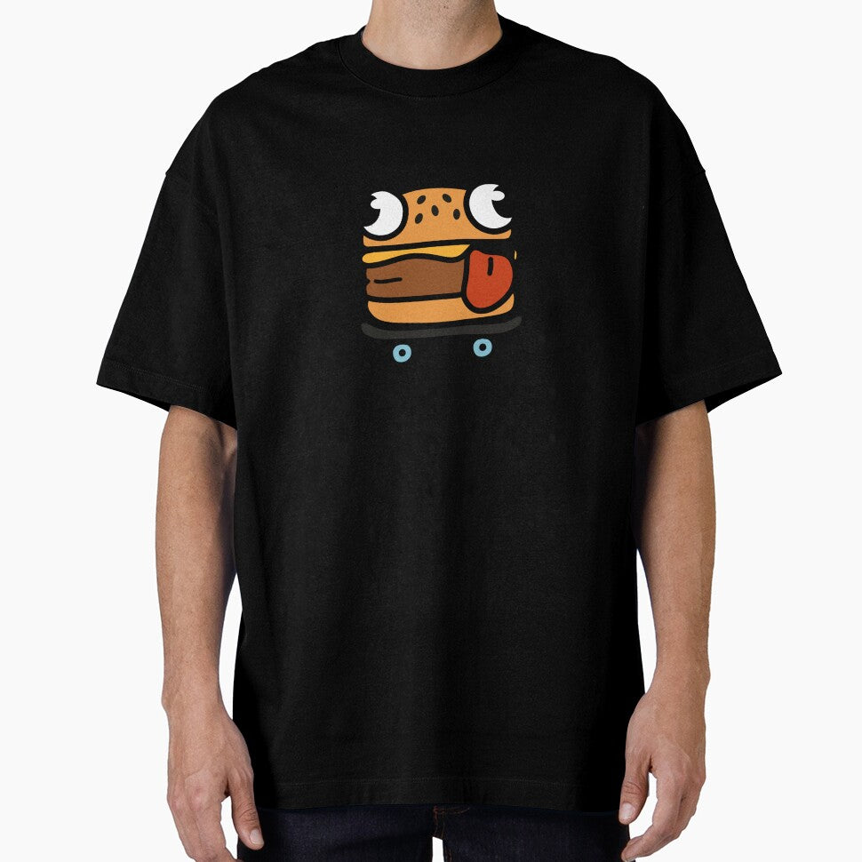 Skater Burger – Funny Burger on a Skateboard by Siroiyy