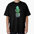 Neon Glowing Cactus Art - Minimalist Plant Design by STATIC SOUL