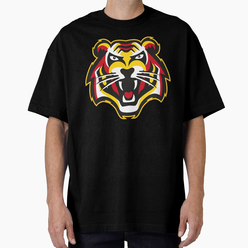 Roaring Tiger Face – Premium Streetwear Mascot by MerlinWear Unisex , , , Long Sleeve Tee