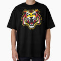Roaring Tiger Face – Premium Streetwear Mascot by MerlinWear Unisex , , , Long Sleeve Tee