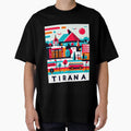 Tirana Modern Postcard by Printsincolor Unisex , , , Long Sleeve Tee