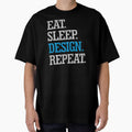 Eat Sleep Design Repeat Graphic Designer Gift Funny by alenaz