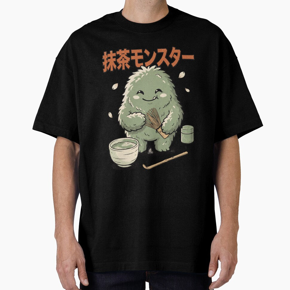 Matcha Monster Cute Japanese Tea Art by Moo7shop