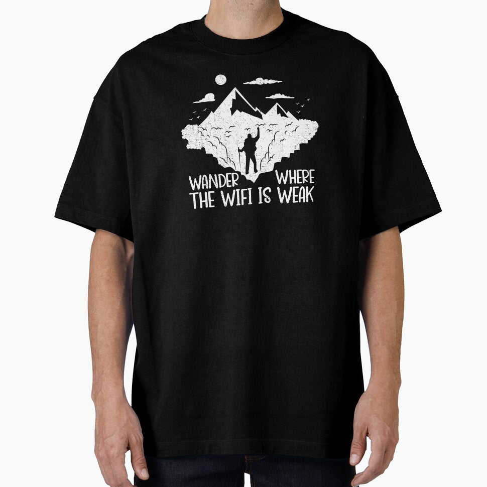 Wander Where The Wifi Is Weak Hiking Nature Hiker by anziehend