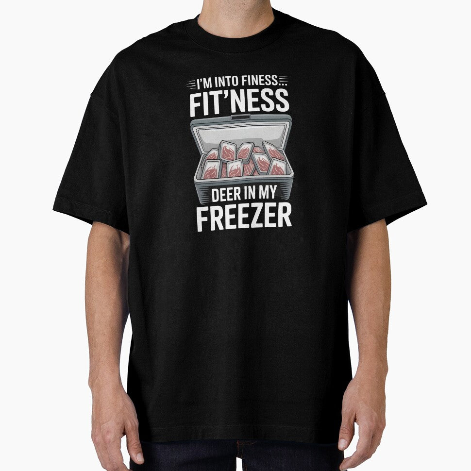 Fitness Deer in My Freezer – Freezer Deer Hunting T-Shirt Funny Hunting Humor for Deer Hunters by Redgiant87x