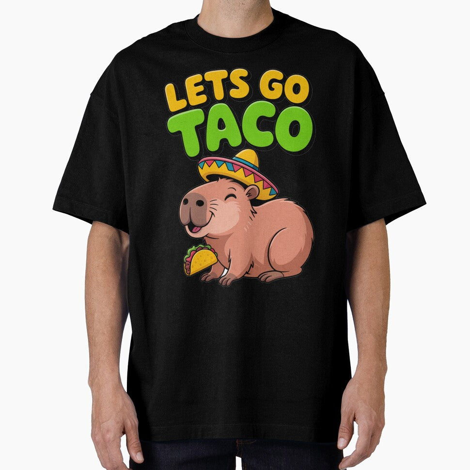 Let’s Go Taco Funny Capybara Design by MonkiFlipp