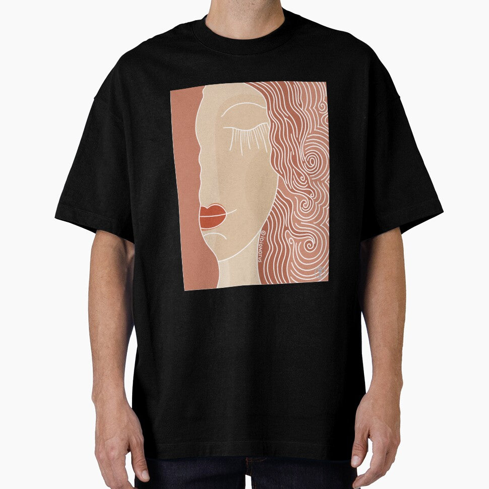 Abstract portrait Golden Tears, Gustav Klimt by IDIONOTUS