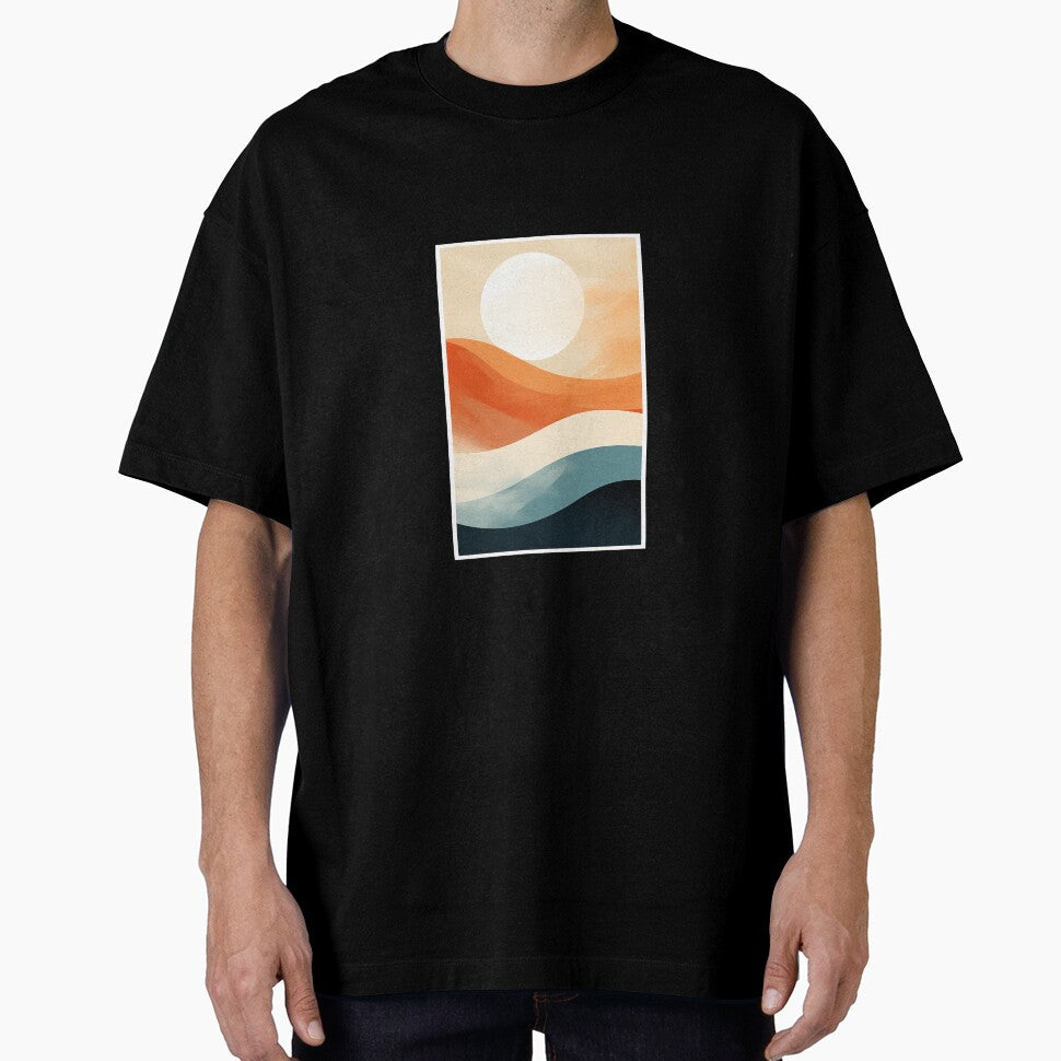 Lunar Art - Aesthetic Modern Orange Blue by better0ffread