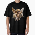Crypto Angel T-Shirt & Sticker – Bitcoin Ethereum Cherub Design by Puraenergia Stickers