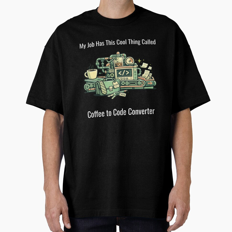 Coffee to Code Converter – Funny Programmer Office Humor Design by SillentDesign