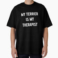 My Terrier Dog Is My Therapist Long Sleeve T-Shirt by gidget-gadget