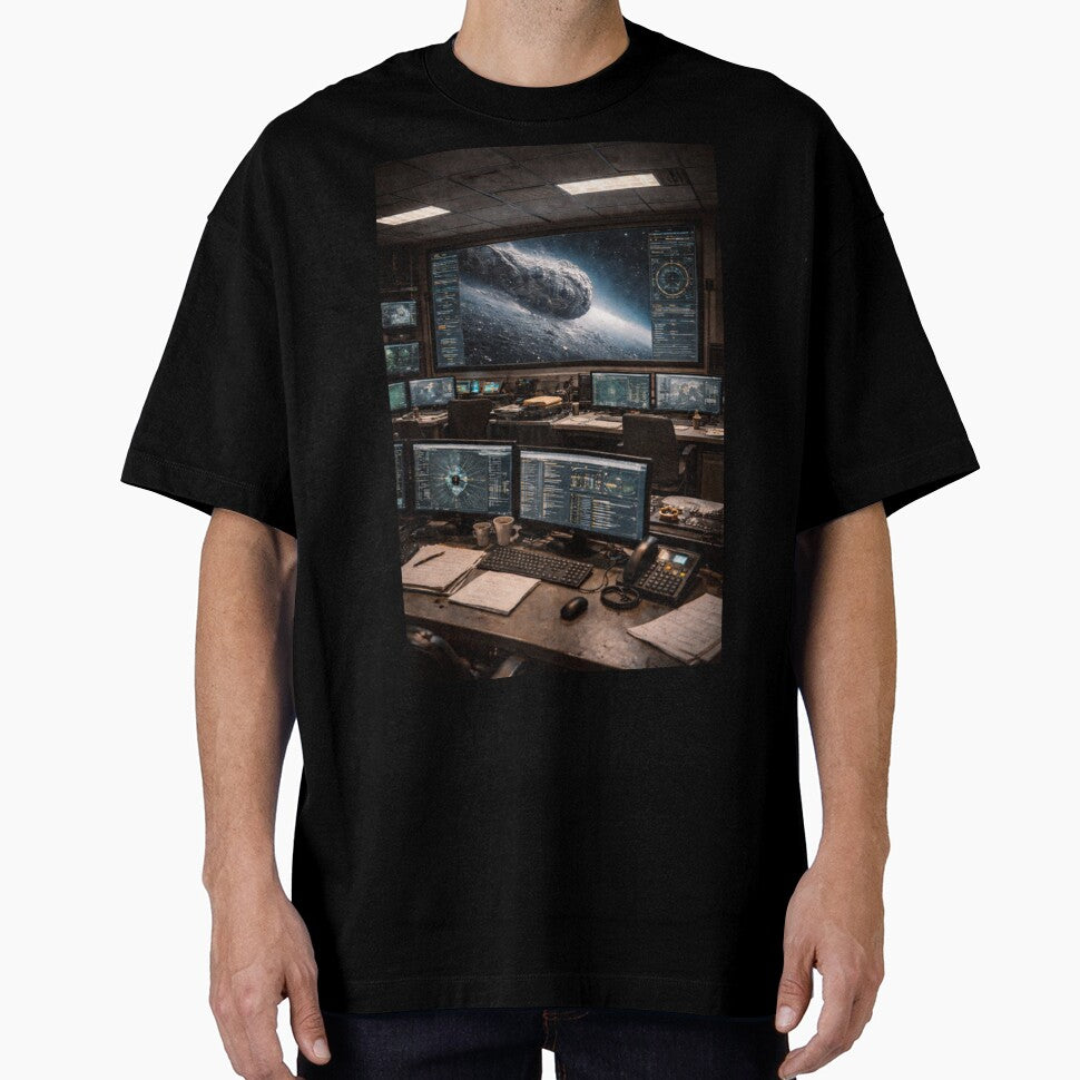 Asteroid Command Center Wall Art | Sci-Fi Mission Control Room Print by Element Horizon Studio