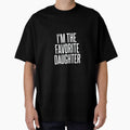 Family Favorites Gifts & more I'm The Favorite Daughter - Unisex-Adults & Kids - Black - Small - Short Sleeve - Cotton Blend, Polyester - Humorous - Fun - Novelty by CherylCGarrison